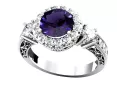 Ring Vintage craft Alexandrite Sterling silver 925 vrc003s